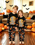 Halloween Dinosaur Pumpkin Print Pajamas