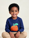 Halloween Pumpkin Print Long-sleeved T-shirt