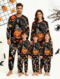 Halloween Pumpkin Print Family Matching Pajama Set