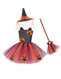 Halloween Pumpkin Costume Cosplay Tulle Dress