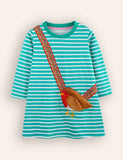 Chick Appliqué Bag Dress