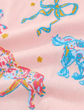 T-shirt a maniche corte con stampa pony carina