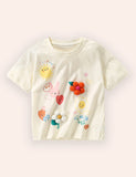 Cute Flower Short Sleeve T-Shirt