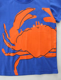 Cute Crab Print T-shirt