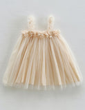 Three-dimensional Flower Sweet Tulle Dress