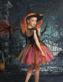 Halloween Pumpkin Costume Cosplay Tulle Dress