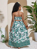Bohemian Floral Beach Dress