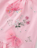 Floral Embroidered Short-sleeve T-shirt