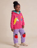 Cute Unicorn Applique Hooded Cardigan + Pants Set
