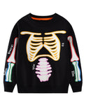 Halloween Luminous Skeleton Sweatshirt & Sweatpants