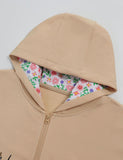 Animal Concert Embroidered Hooded Cardigan