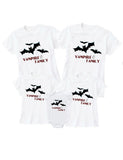 Halloween Bat Vampire Family Print Family Matching T-shirt
