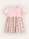 Cute Flower Print Dress