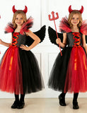 Halloween Witch Tulle Long Dress
