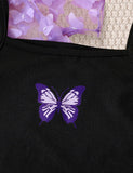 T-shirt + Sommerfugletryk Suspender Dress Todelt sæt