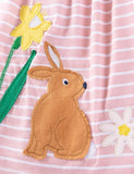 Cure Bunny Appliqué Langærmet Bomuldskjole