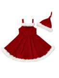 Christmas Cos Santa Claus Suspender Dress Set