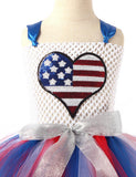 Independence Day Flag Tulle Dress & Free Headband