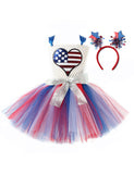 Independence Day Flag Tulle Dress & Free Headband