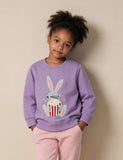 Bunny with Popcorn Applique Sweatshirt