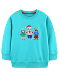 Christmas Animal Applique Sweatshirt