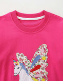 Unicorn Applique Sweatshirt