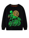 Halloween Luminous Skeleton Sweatshirt