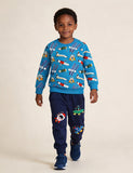 Rocket Print Sweatshirt Sports Suit