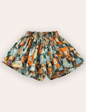 Floral Printed Cotton Skort
