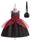 Halloween Pumpkin Witch Cartoon Dress & Bag