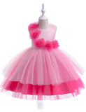 Halloween 3D Flower Tulle Princess Dress