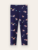 Enhjørning Print Bomuld Leggings