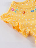 Cute Rabbit and Duckling Embroidered Dress
