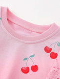 Cute Cherry Print Sweatshirt