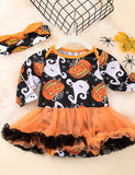 Halloween Multi Patterns Print Tutu Dress