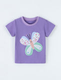 Butterfly Embroidered T-Shirt