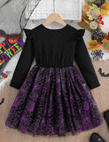 Halloween Spider Web Tulle Dress