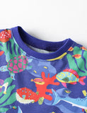 Ocean Animal Print Cotton Dress