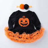 Halloween Multi Patterns Print Tutu Dress