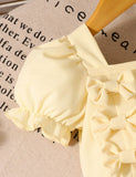 Bow Decorative Splicing Tulle Dress