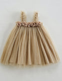 Three-dimensional Flower Sweet Tulle Dress