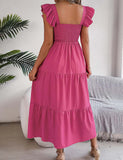 Mom and Me Sweet Little Fly Sleeve Halter Dress