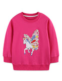 Unicorn Applique Sweatshirt