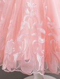 Sequined Waist Fluffy Birthday Party Dress
