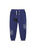 Halloween Spider Web Luminous Print Sweatpants