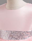 Sequined Waist Fluffy Birthday Party Dress