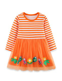 Bird Embroidered Tulle Dress