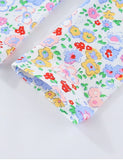 Leggings aus Baumwolle mit Blumenmuster