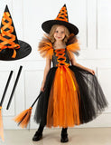 Halloween Witch Tulle Long Dress