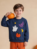 Halloween Looped Embroidered Sweatshirt